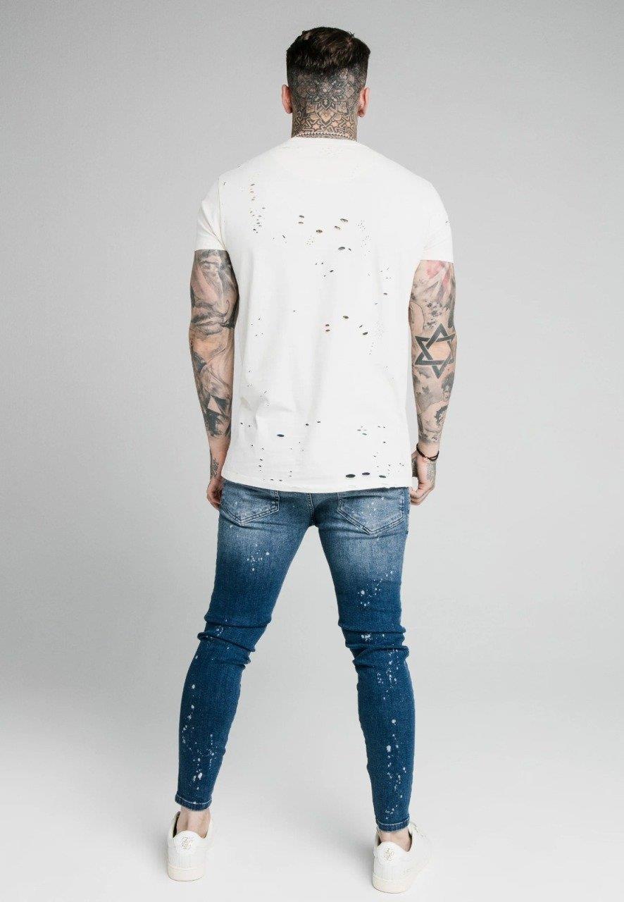 SikSilk Distressed Riot Erkek Kot Pantolon MaviSikSilk Distressed Riot Erkek Kot Pantolon Mavi