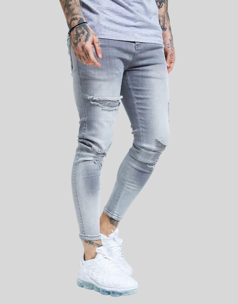 SikSilk Distressed Skinny Jeans Erkek Kot PantolonSikSilk Distressed Skinny Jeans Erkek Kot Pantolon