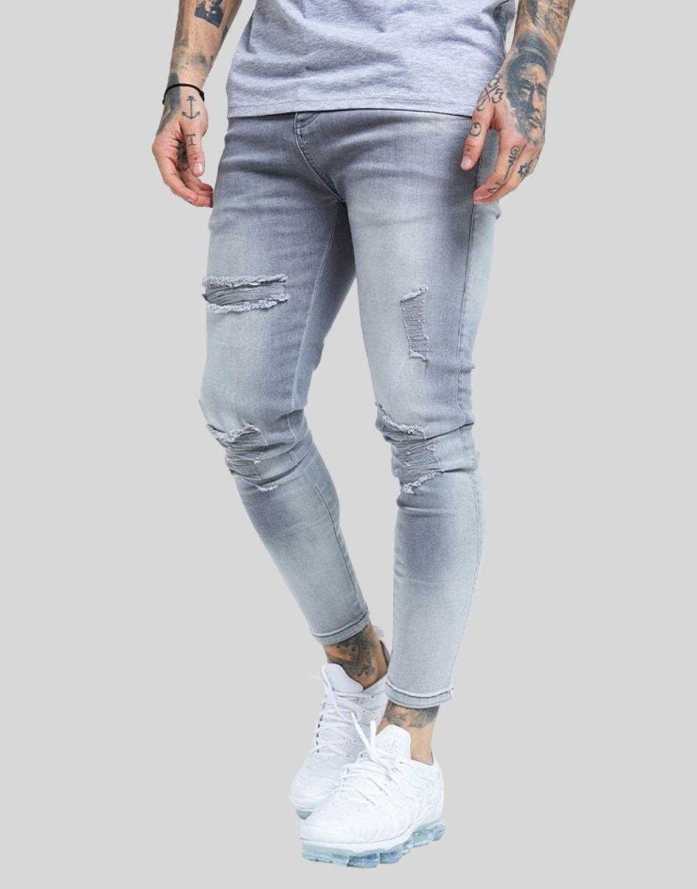 SikSilk Distressed Skinny Jeans Erkek Kot PantolonSikSilk Distressed Skinny Jeans Erkek Kot Pantolon