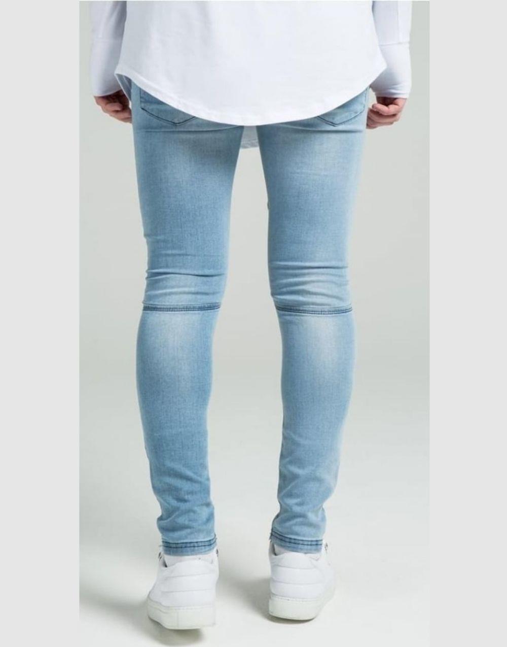 SikSilk Extreme Biker Mavi Erkek Kot PantolonSikSilk Extreme Biker Mavi Erkek Kot Pantolon