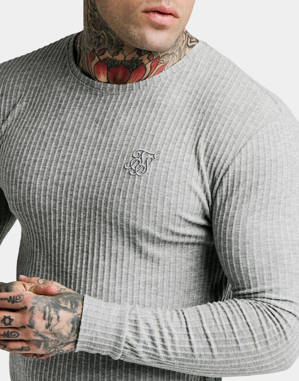 SikSilk Fırçalı Örgü Erkek Jumper GriSikSilk Fırçalı Örgü Erkek Jumper Gri