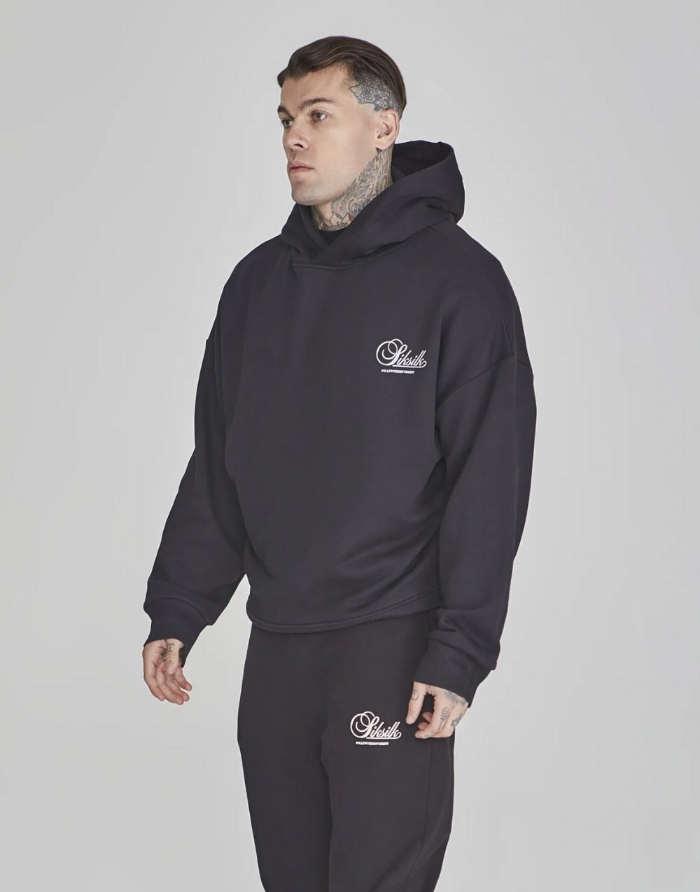 SikSilk Graphic Hoodie Smoked Erkek SweatshirtSikSilk Graphic Hoodie Smoked Erkek Sweatshirt