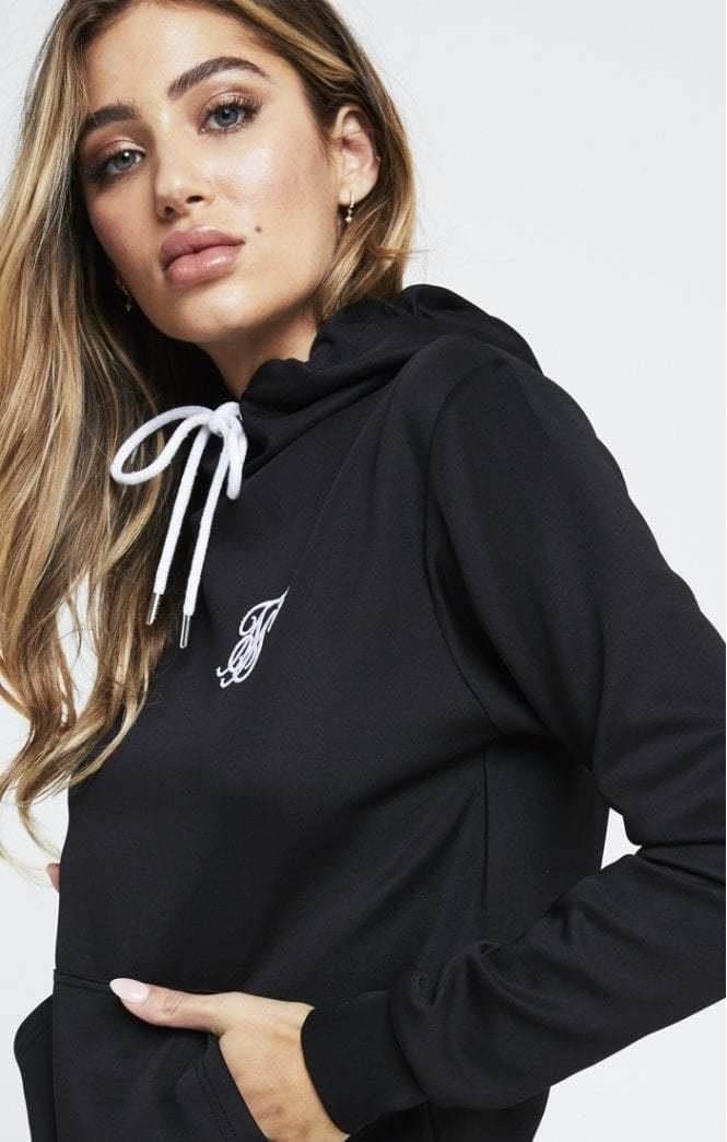 SikSilk Kadın Poly Overhead Hoodie - BlackSikSilk Kadın Poly Overhead Hoodie - Black