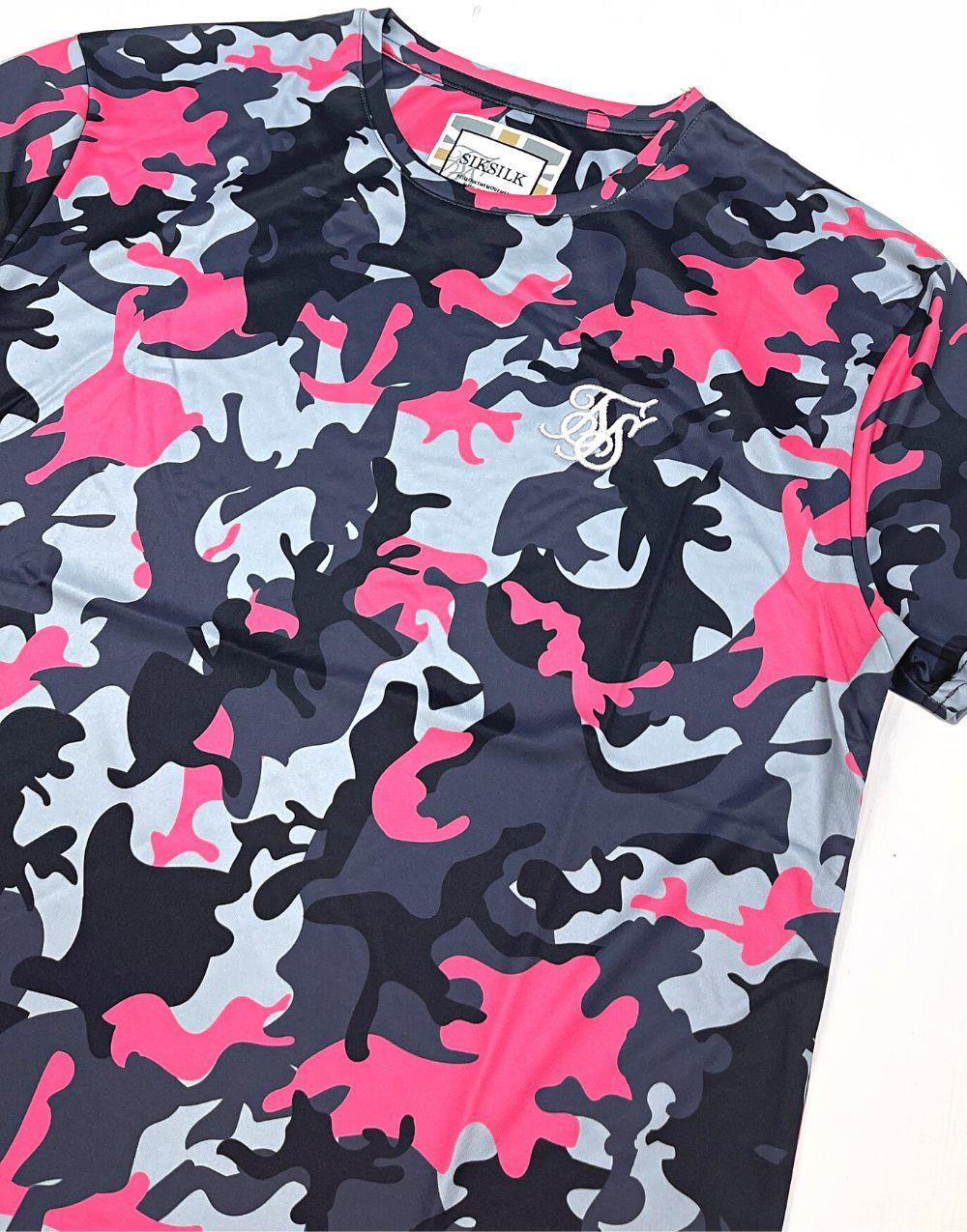 SikSilk Kamuflaj Slim Fit Erkek TişörtSikSilk Kamuflaj Slim Fit Erkek Tişört