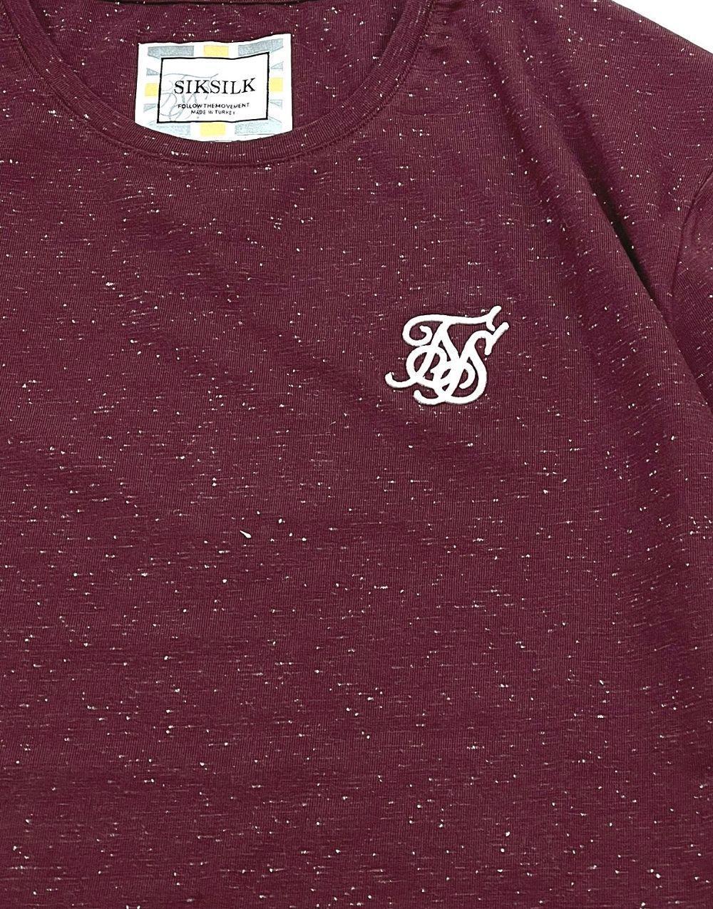 SikSilk Neps Gym Tee Erkek Tişört BordoSikSilk Neps Gym Tee Erkek Tişört Bordo