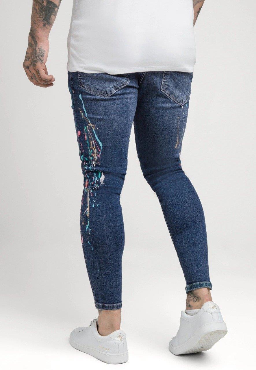 SikSilk Ripped Riot Erkek Kot Pantolon MaviSikSilk Ripped Riot Erkek Kot Pantolon Mavi