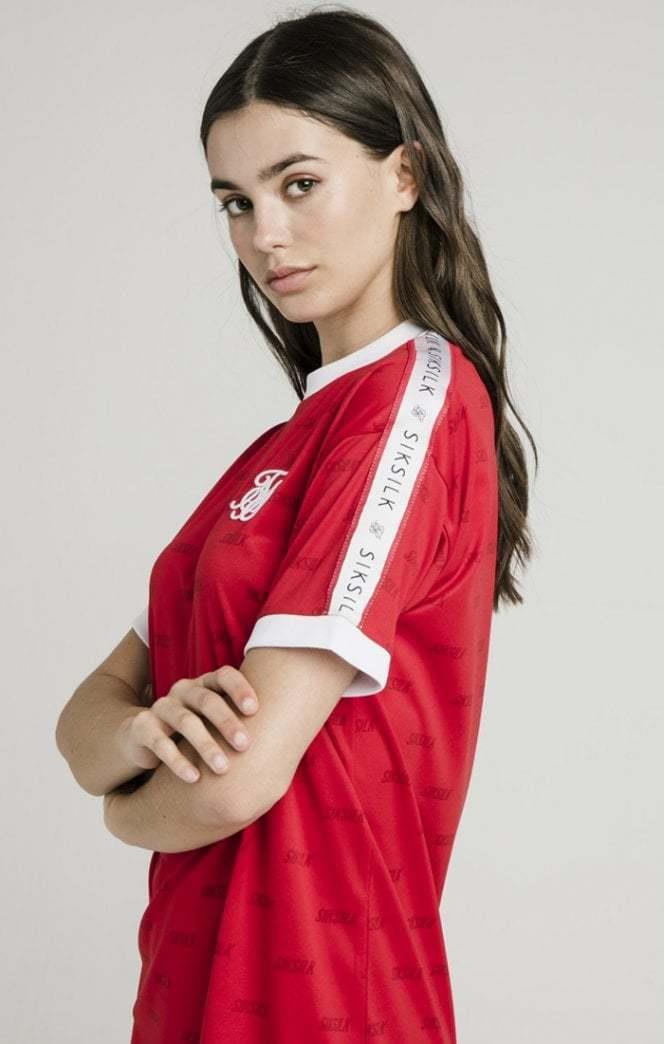 SikSilk Shadow Silk Dress – RedSikSilk Shadow Silk Dress – Red