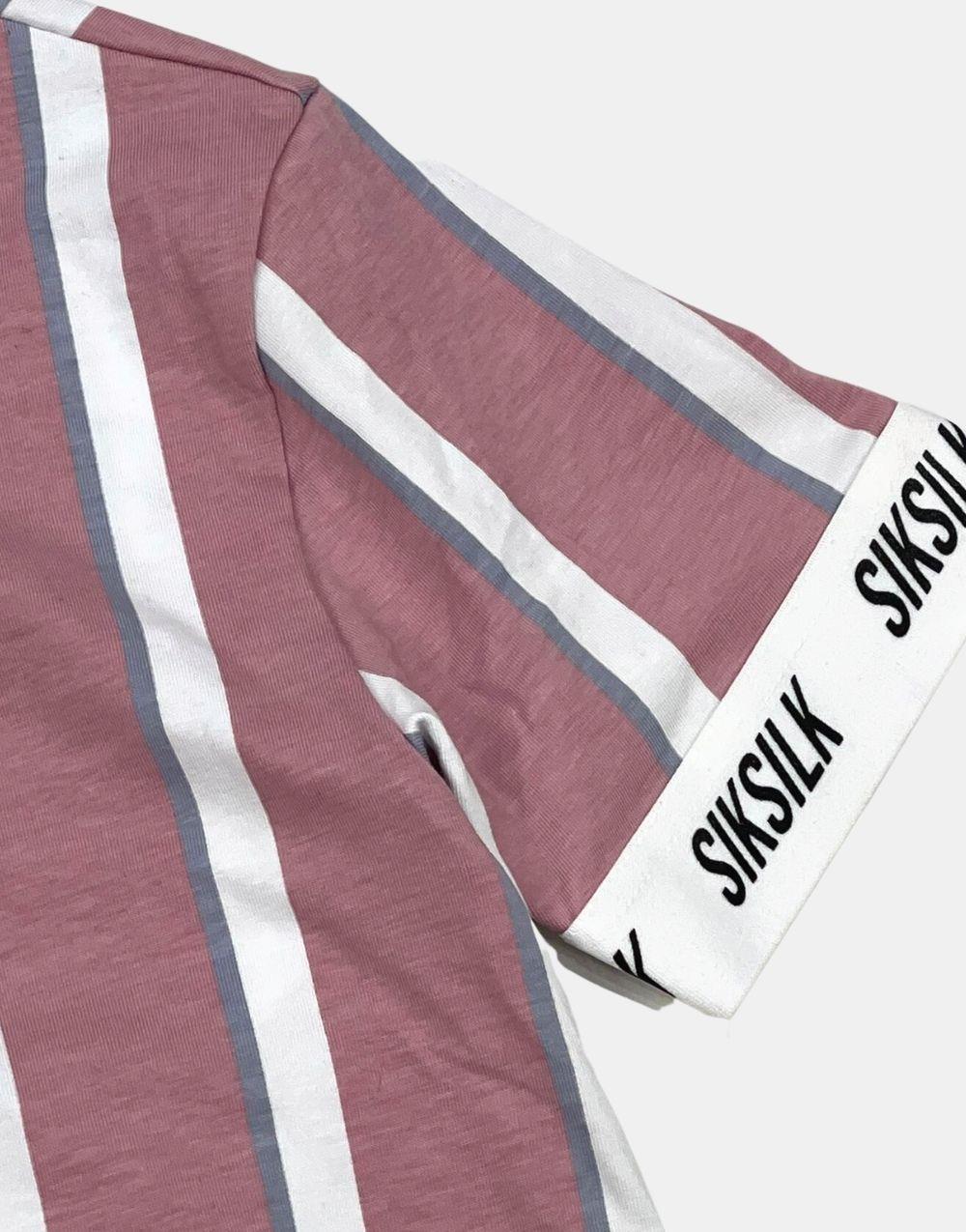SikSilk Tech Tee Erkek Çizgili TişörtSikSilk Tech Tee Erkek Çizgili Tişört