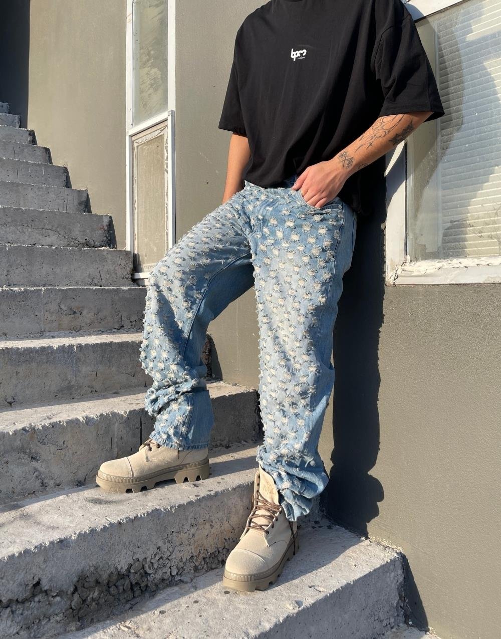 Ultra Premium Laser Bomb Baggy Kot Pantolon