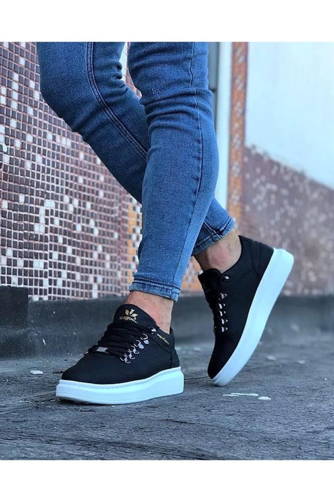 Wagoon WG047 Siyah Erkek Casual AyakkabıWagoon WG047 Siyah Erkek Casual Ayakkabı