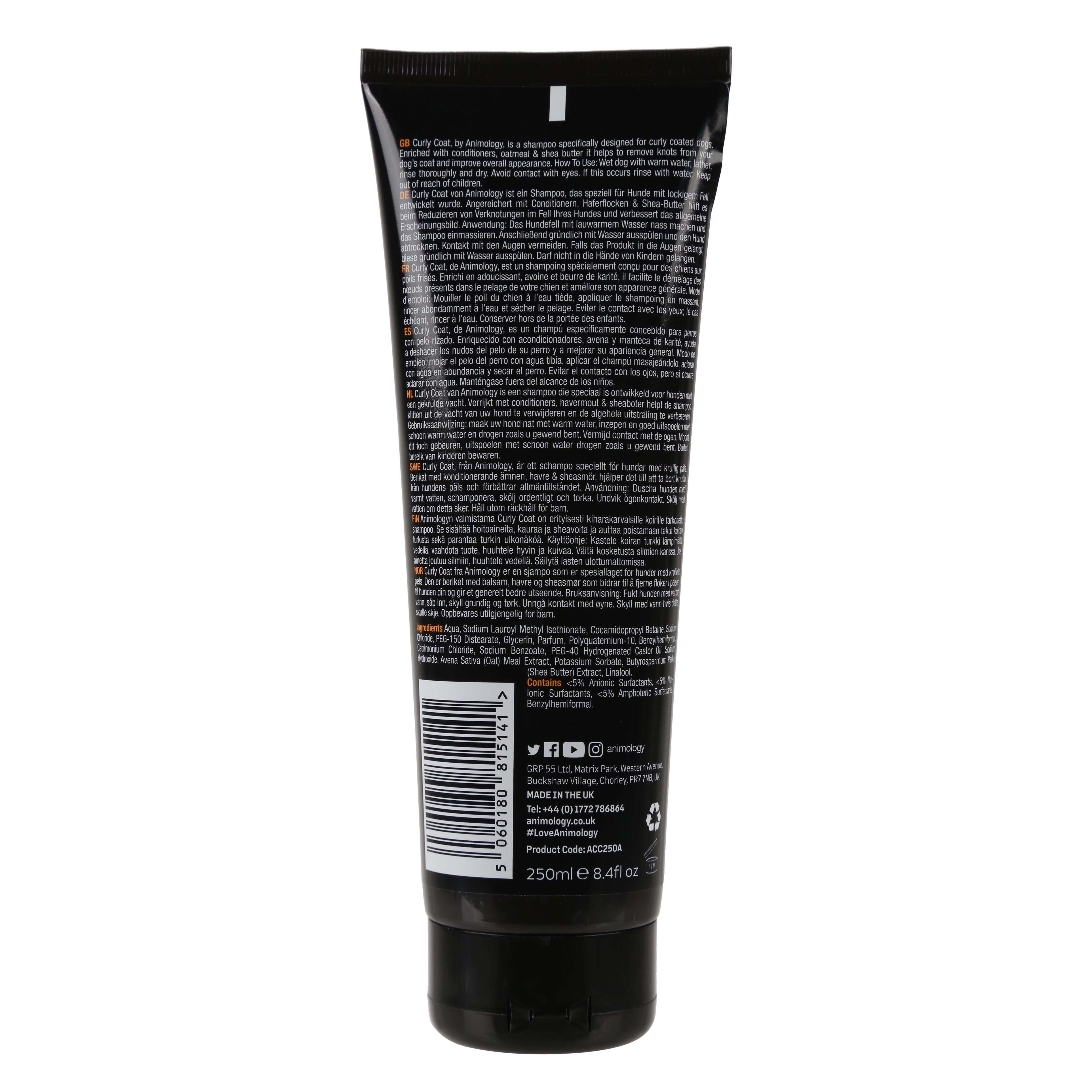 Animology Curly Coat Hacim Verici & Kabartıcı Kıvırcık Tüylü Köpek Şampuanı 250  ML - ACC250