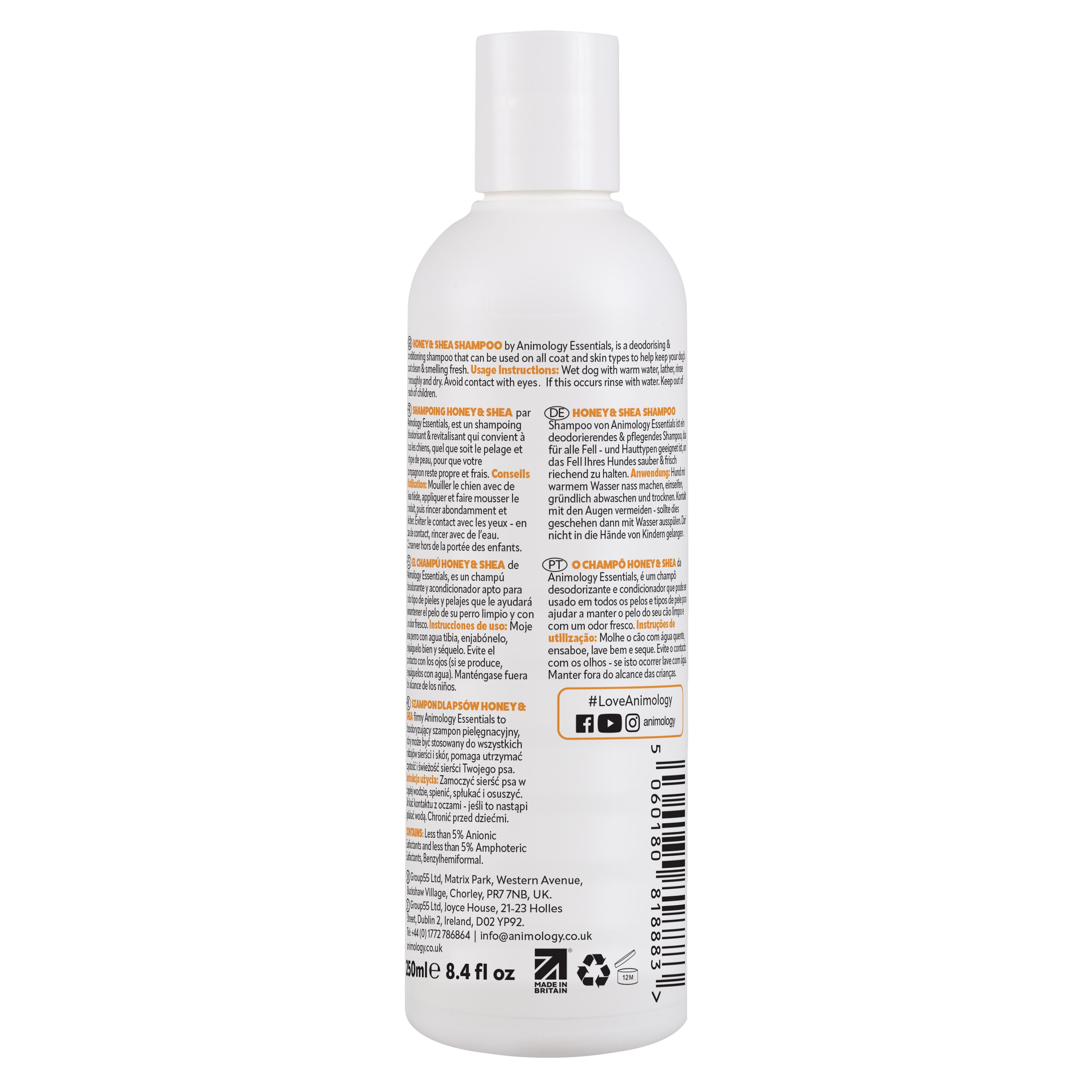 Animology Essentials Honey & Shea Shampoo Köpek Şampuanı 250 ML - EHSSH250A