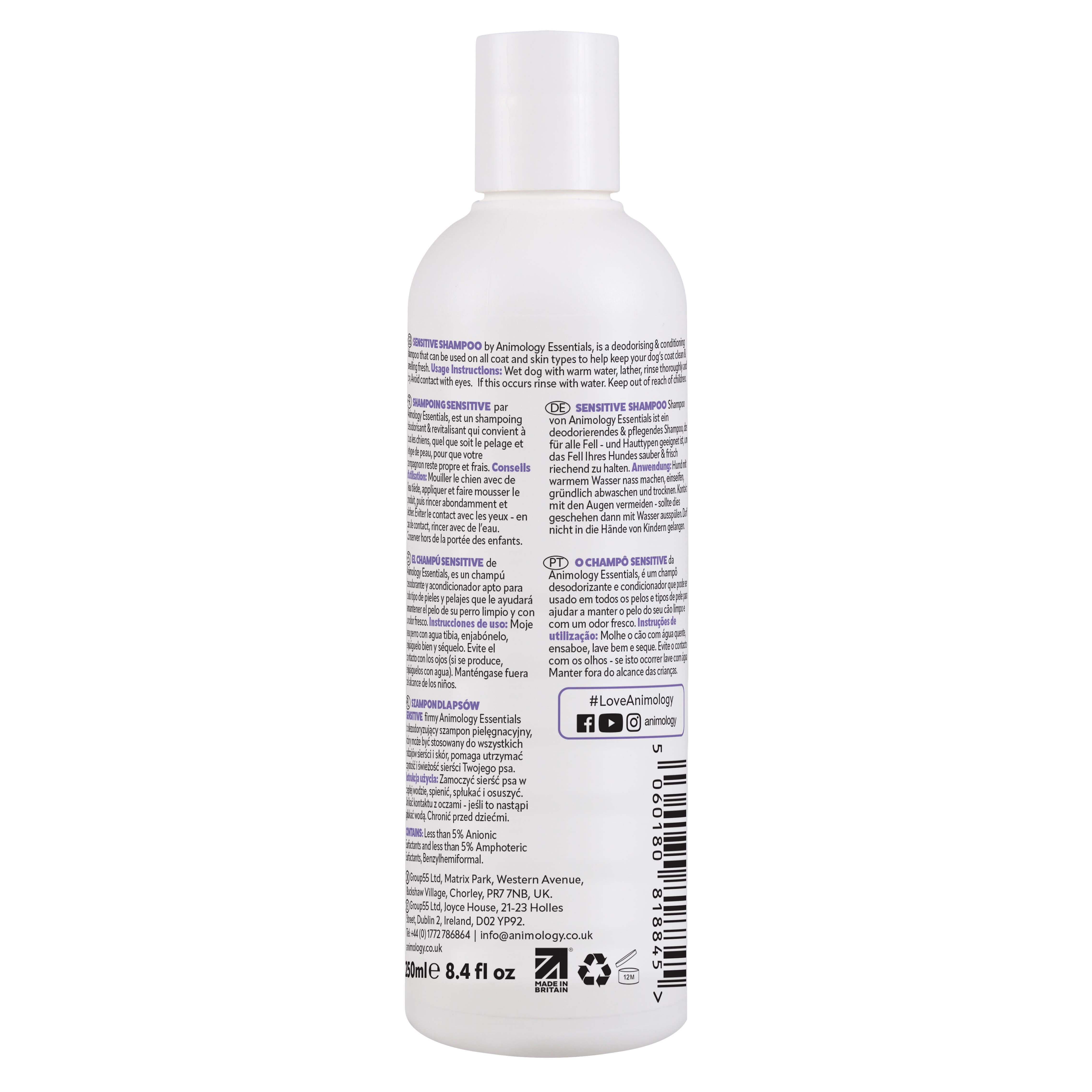 Animology Essentials Sensitive Shampoo Köpek Şampuanı 250 ML - ESSH250A