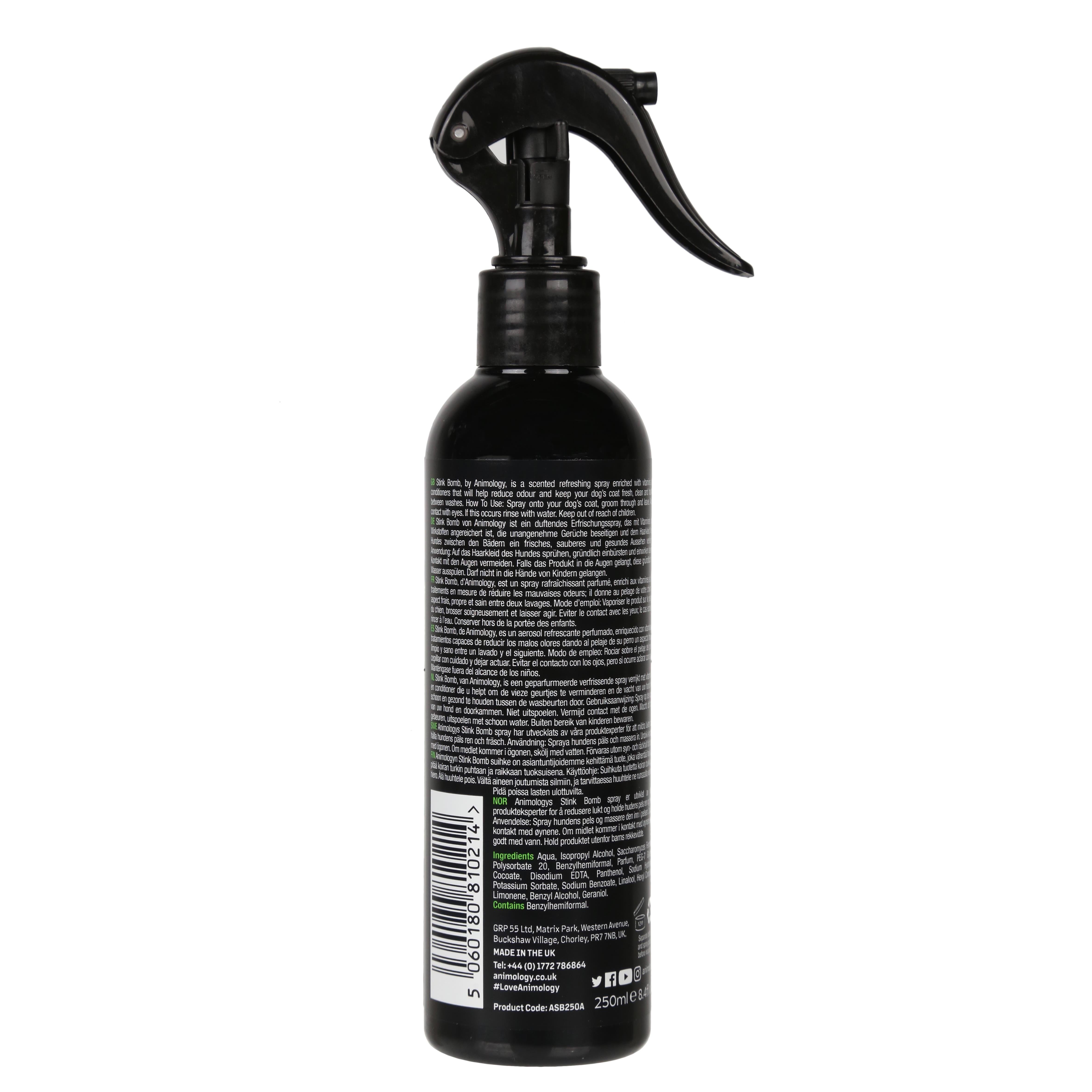 Animology Stink Bomb Spray Kötü Koku Giderici Köpek  Bakım Spreyi 250  ML - ASB250