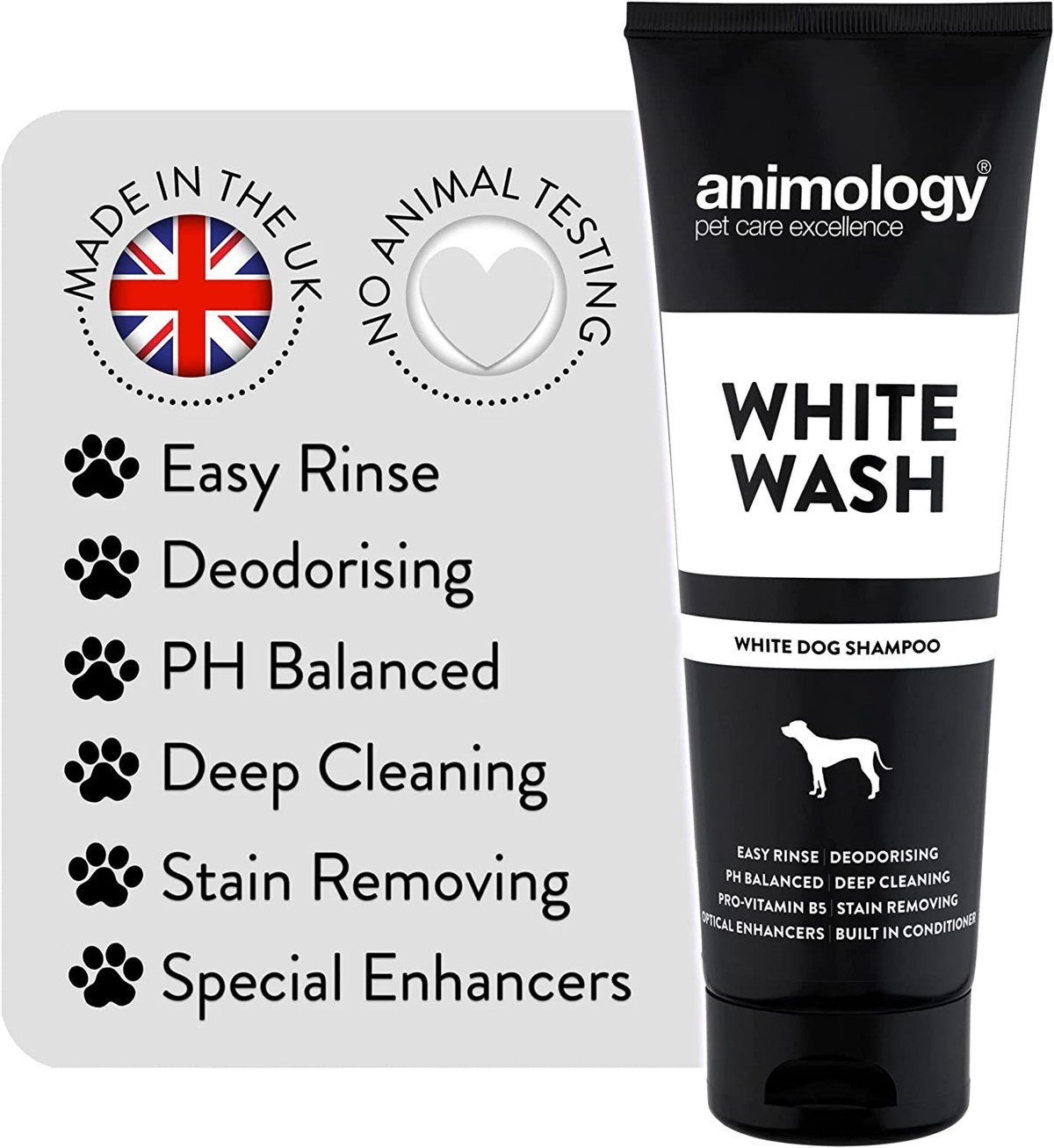 Animology White Wash Shampoo Beyaz Tüylü Köpek Şampuanı 250  ML - AWW250