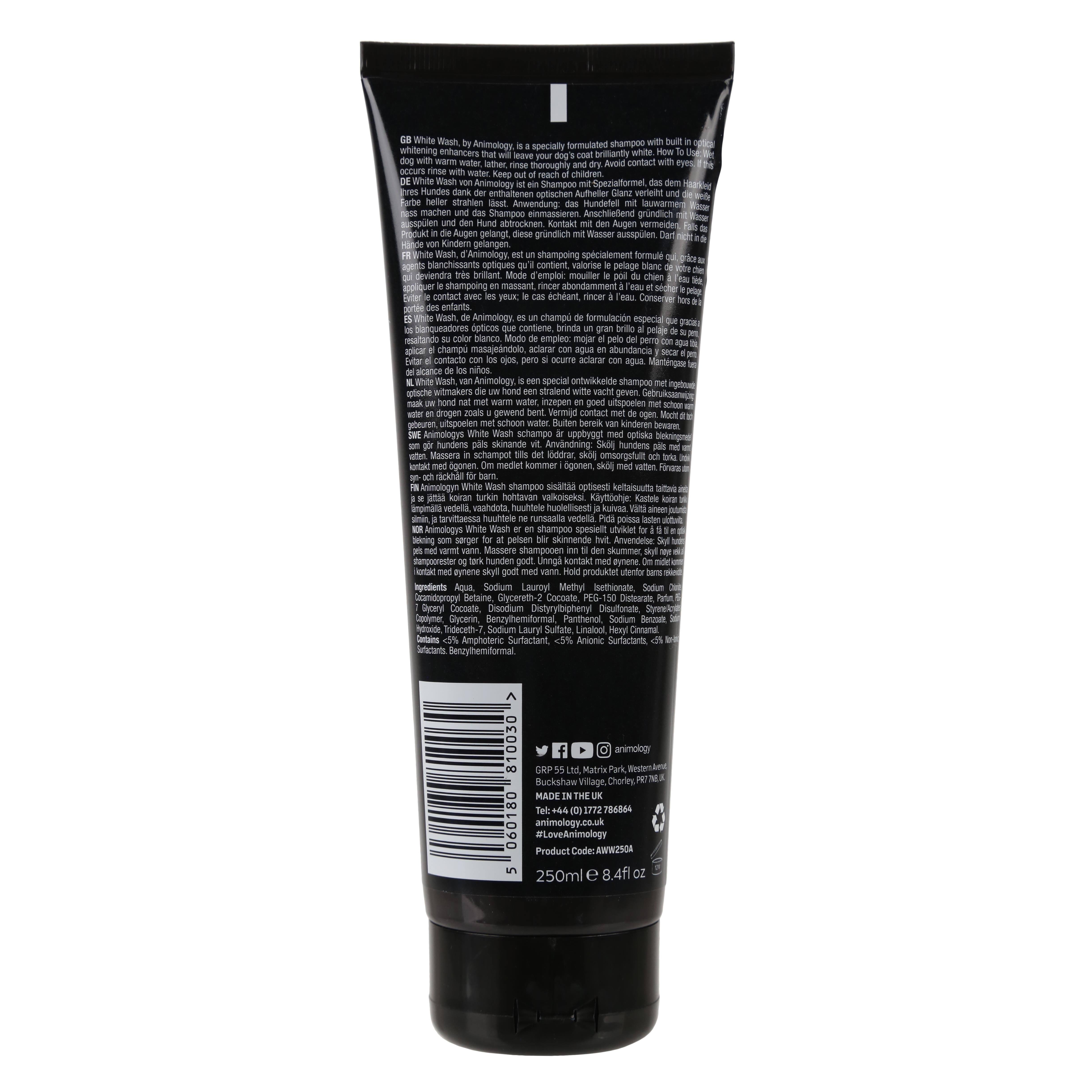 Animology White Wash Shampoo Beyaz Tüylü Köpek Şampuanı 250  ML - AWW250