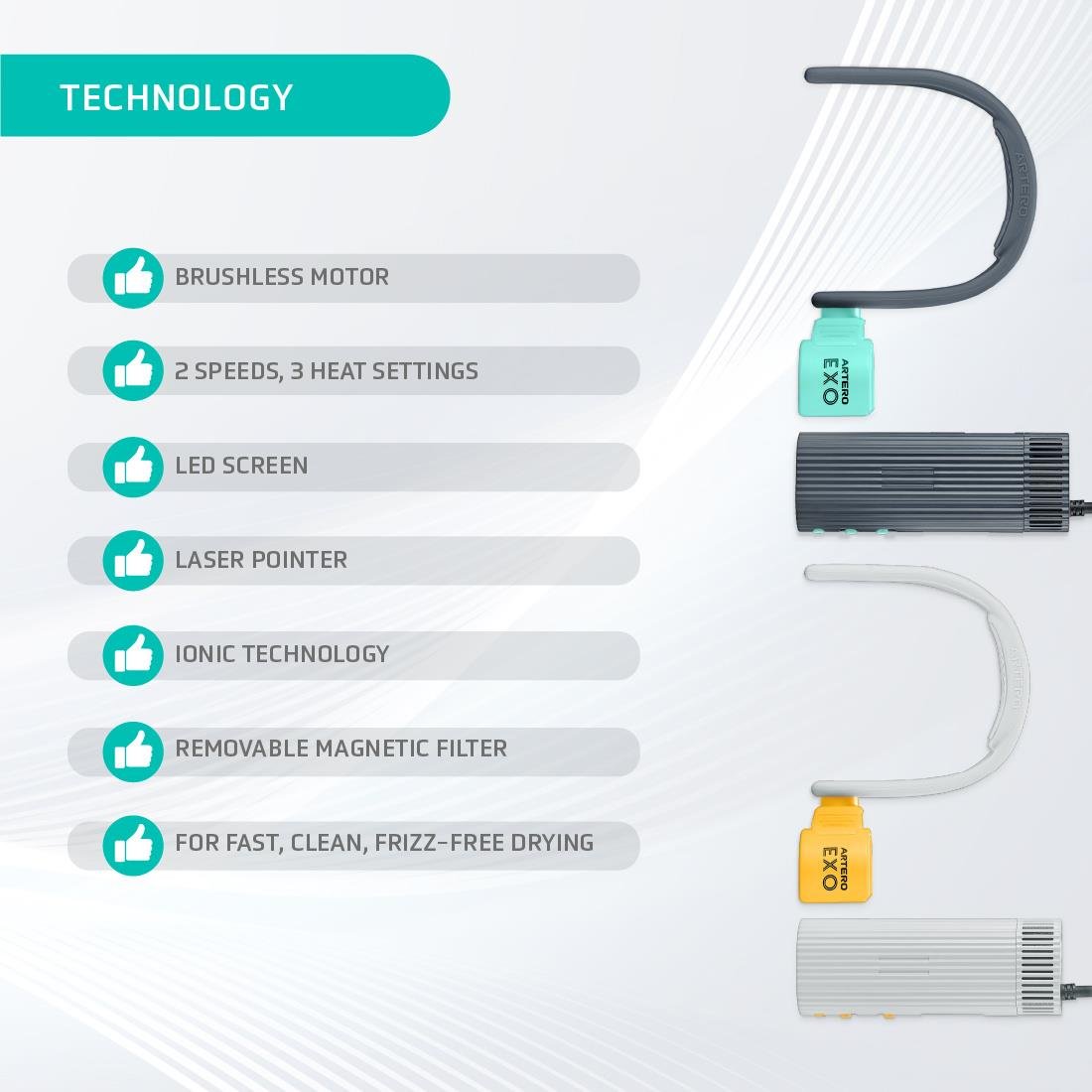 Artero Grey Exo Dryer - S566A3