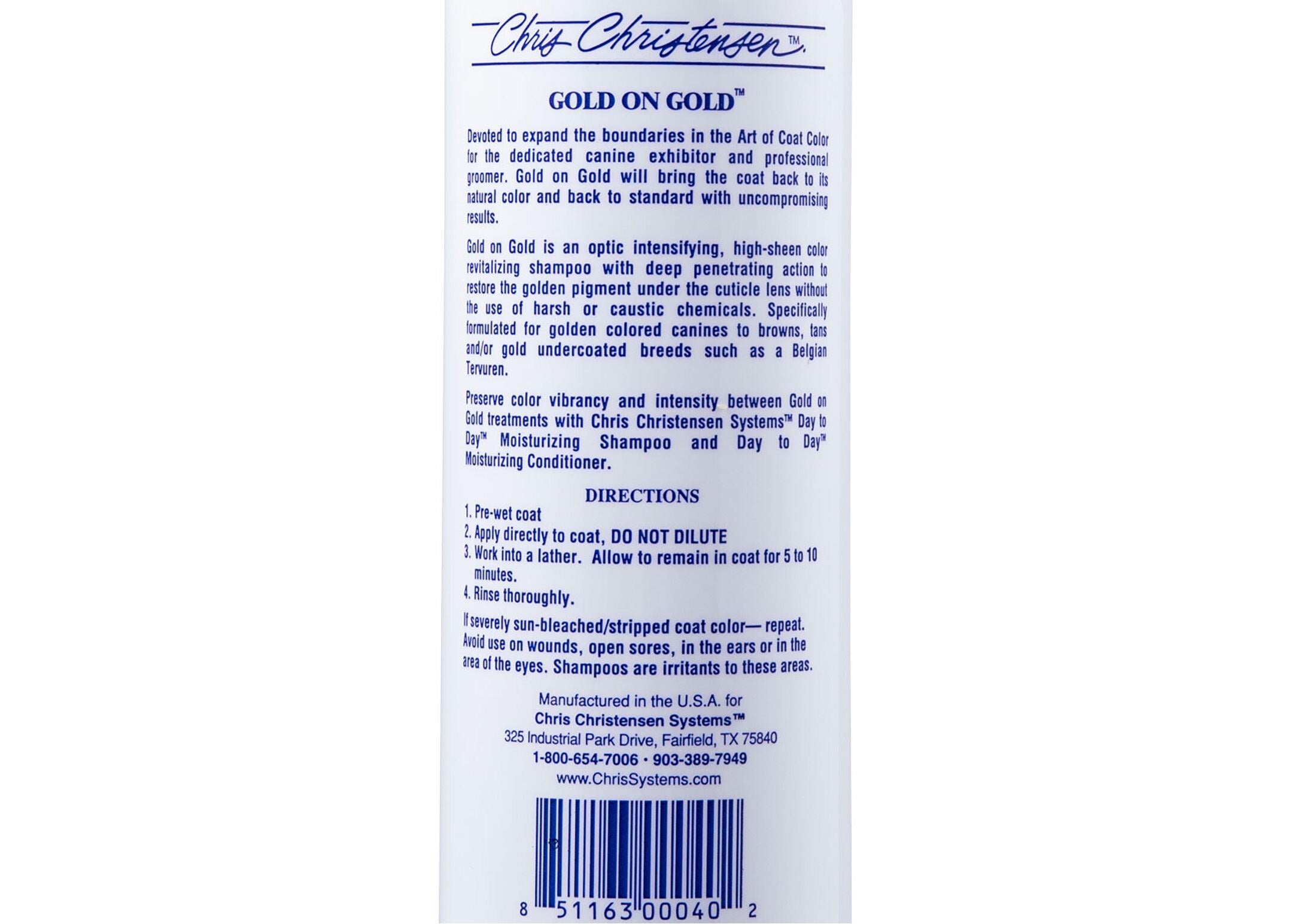 Chris Christensen Systems Gold on Gold Shampoo 473 ml- 41CCS007