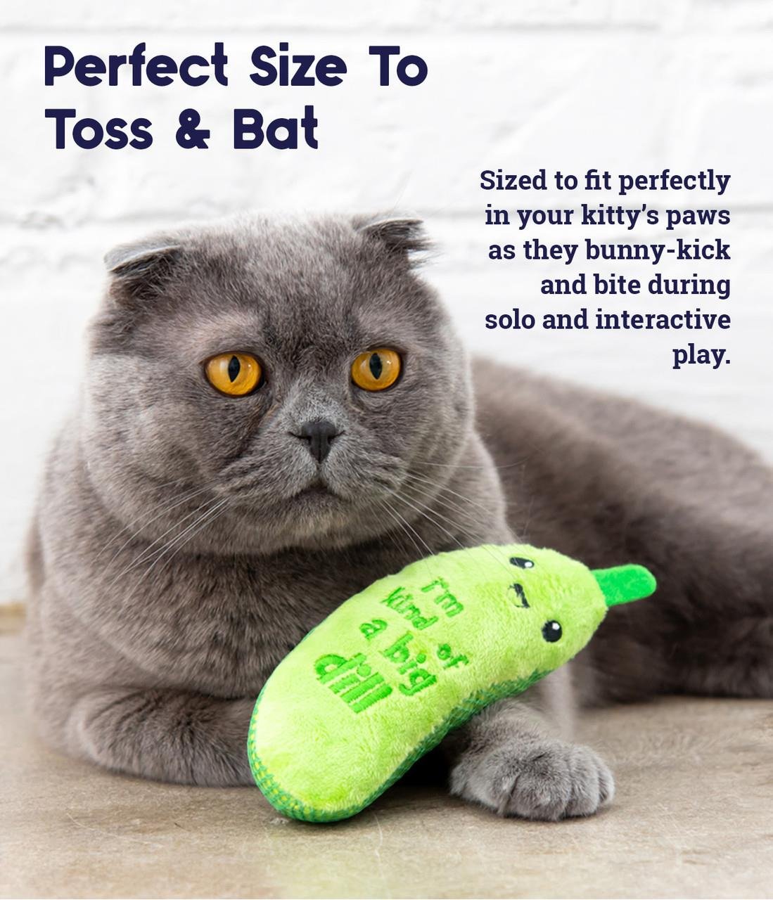 Crunchy Pickle Kicker Grn - 70379M Kedi Oyuncağı