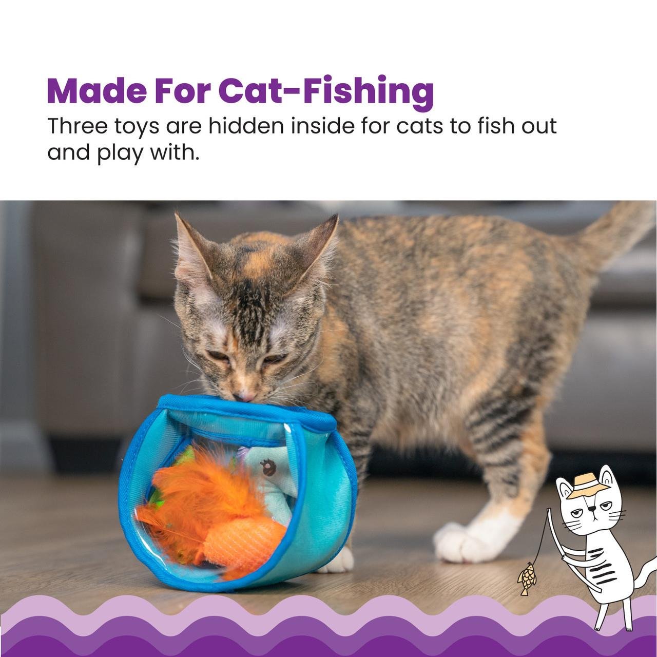 Hide & Seek Fish Bowl Blu - 70906M Kedi Oyuncağı