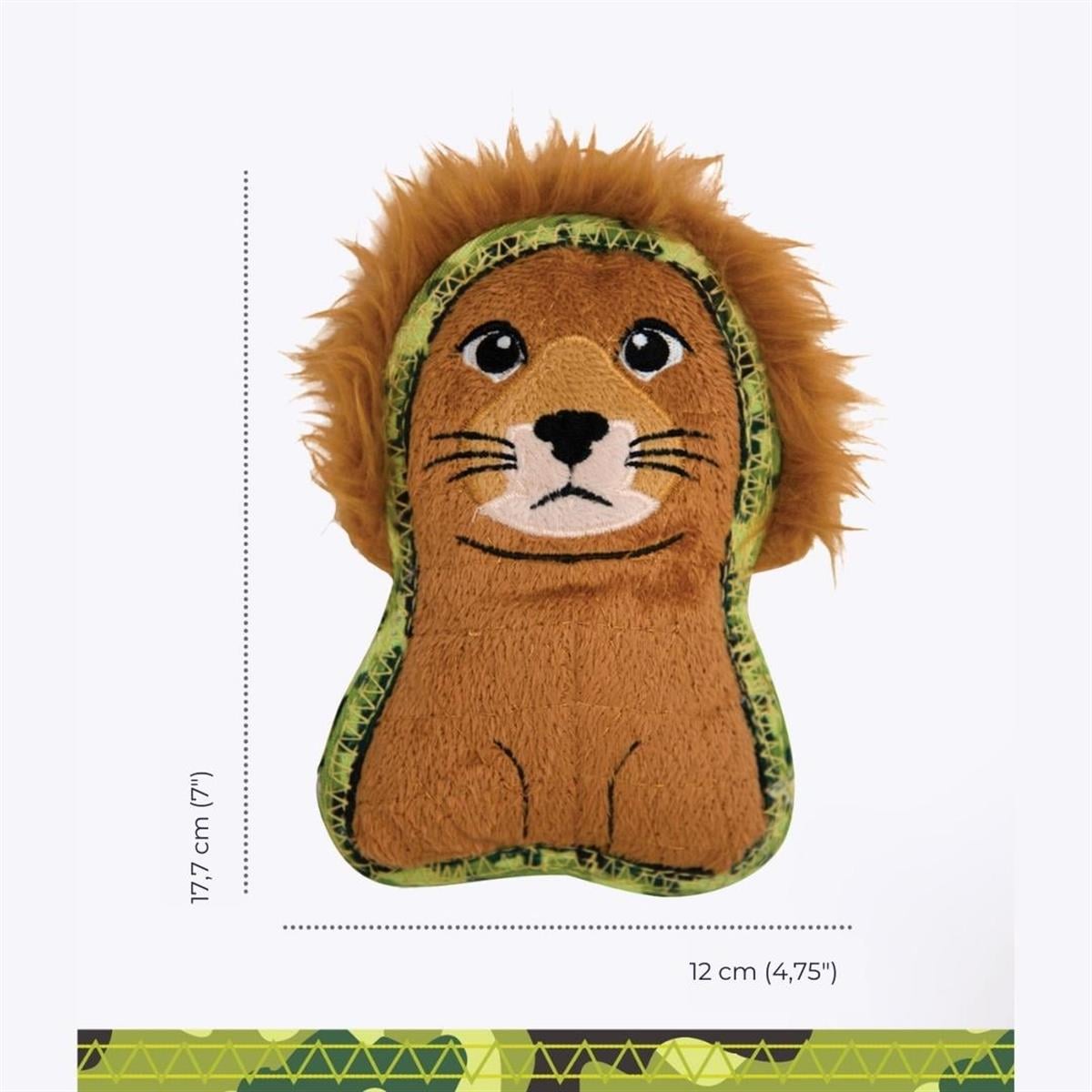 Outward Hound Xtreme Seamz Lion Köpek Oyuncağı, Turuncu, Small - 69884M