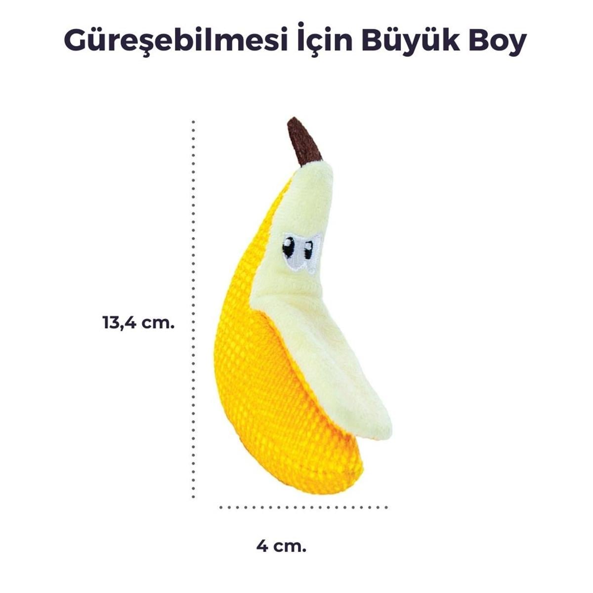 Petstages Dental Banana Cat Chew Toy Kedi Oyuncağı, Sarı - 67835M
