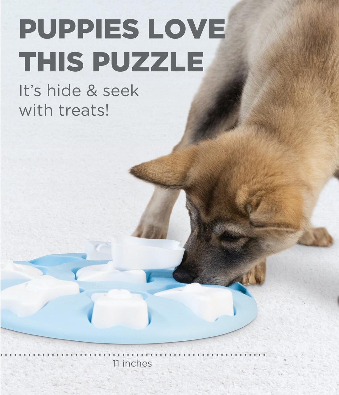 Puppy Smart Interactive Treat Puzzle Köpek Oyuncağı, Blue - 69535