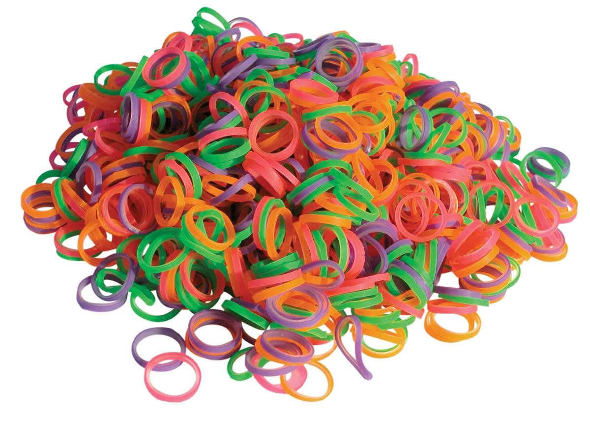 Show Tech Latex Bands Neon Medium-Medium -1000 pcs Top Knot Bands - 65STE062