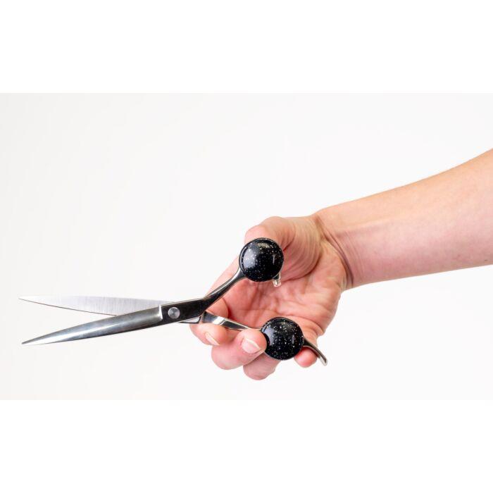 Show Tech Scissor Training Ring 2 Pcs Black Glitter 20 mm - 22STE075