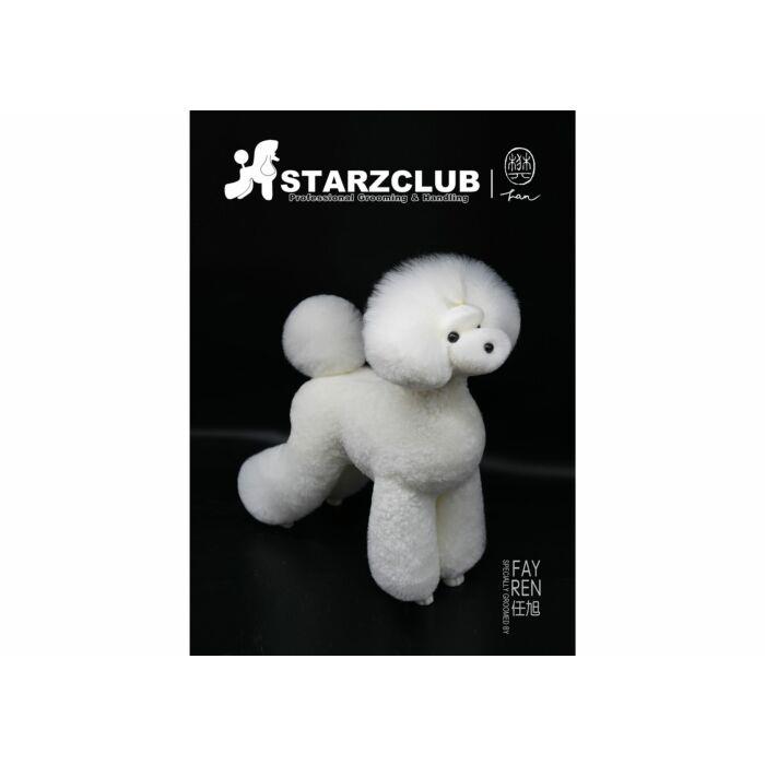 Starzclub Poodle Asian Style White Coat for Educational Dog - 89STA015