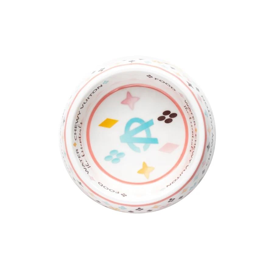 White Chewy Vuiton Bowl - HDD-200- SM