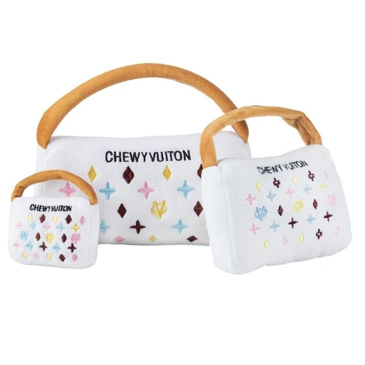White Chewy Vuiton Handbag - HDD-033- LG