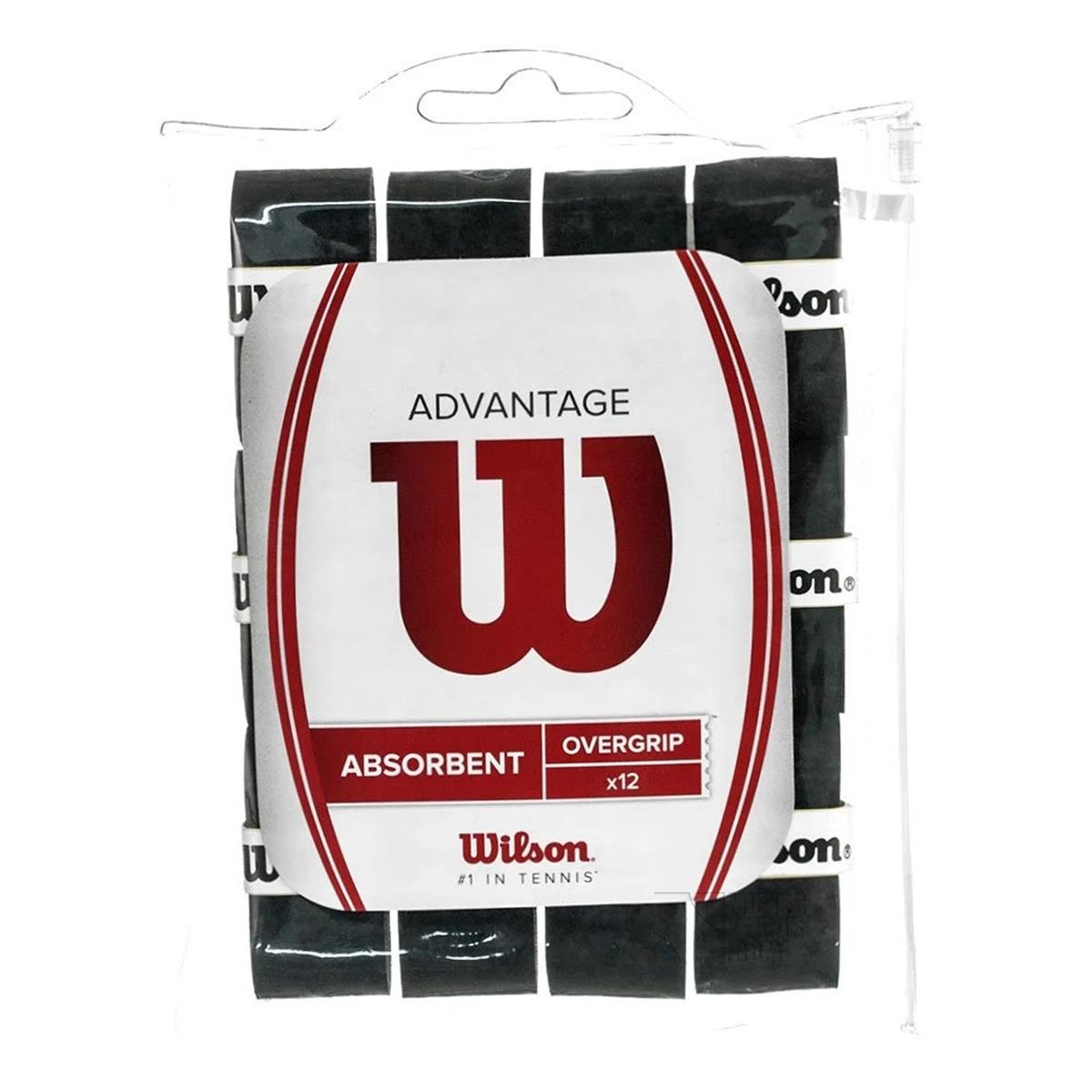 Wilson Advantage Absorbent Overgrip 12li Raket Gribi WRZ4034Bk