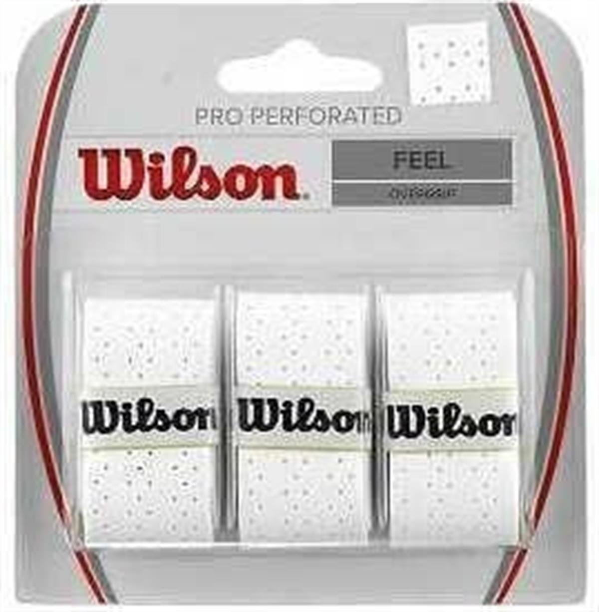 Wilson Pro Perforated Overgrip Tesi Raketi Gribi WRZ4005 White
