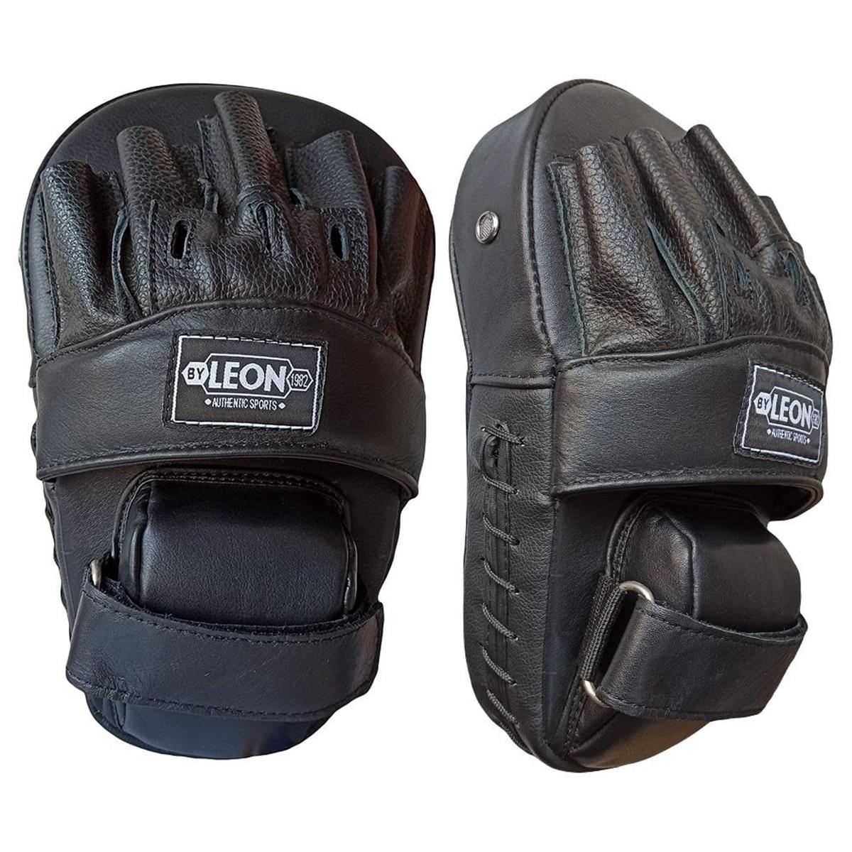 Leon Energy Hakiki Deri Kick Boks ve Muay Thai El Lapası Siyah