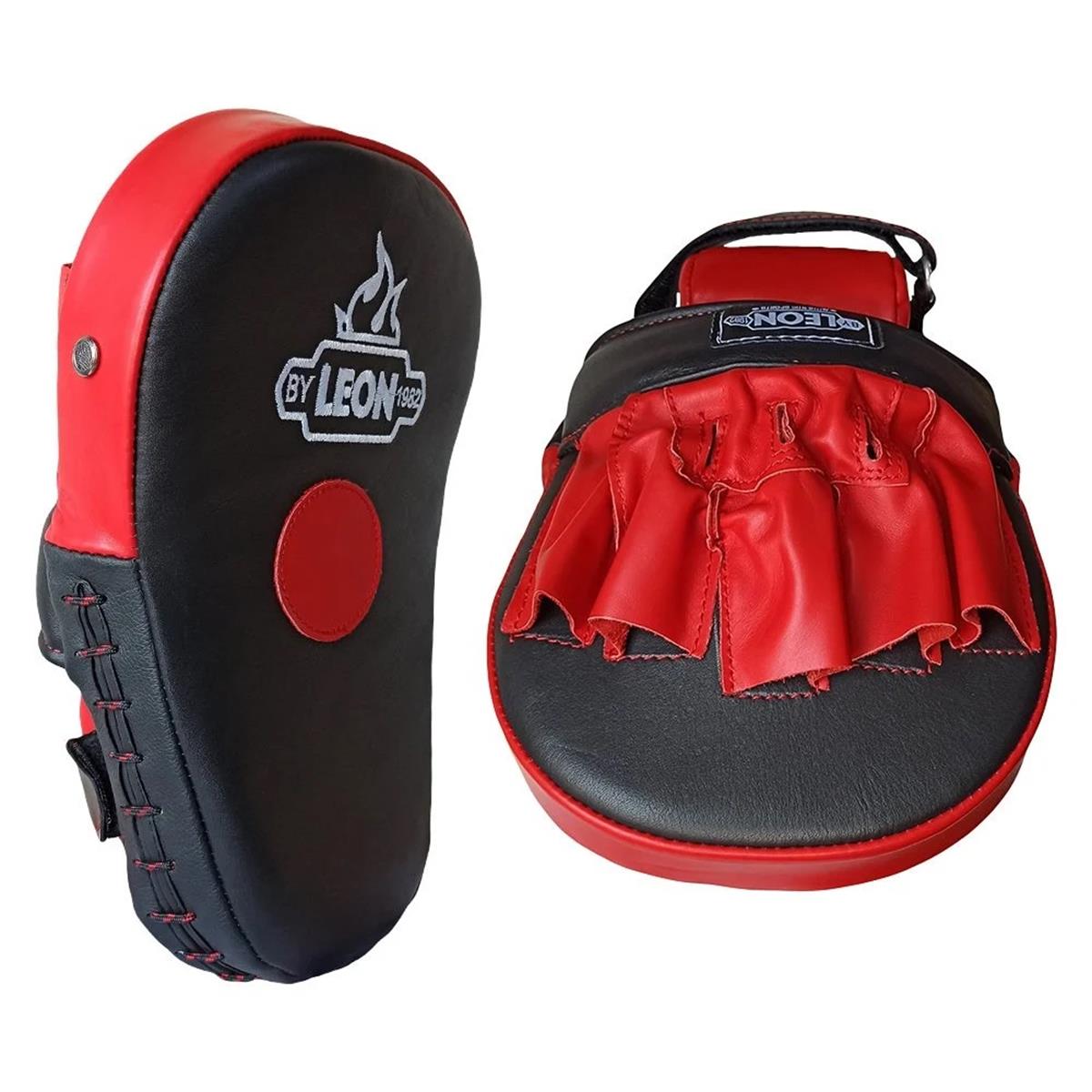 Leon Energy Hakiki Deri Kick Boks ve Muay Thai El Lapası Kırmızı