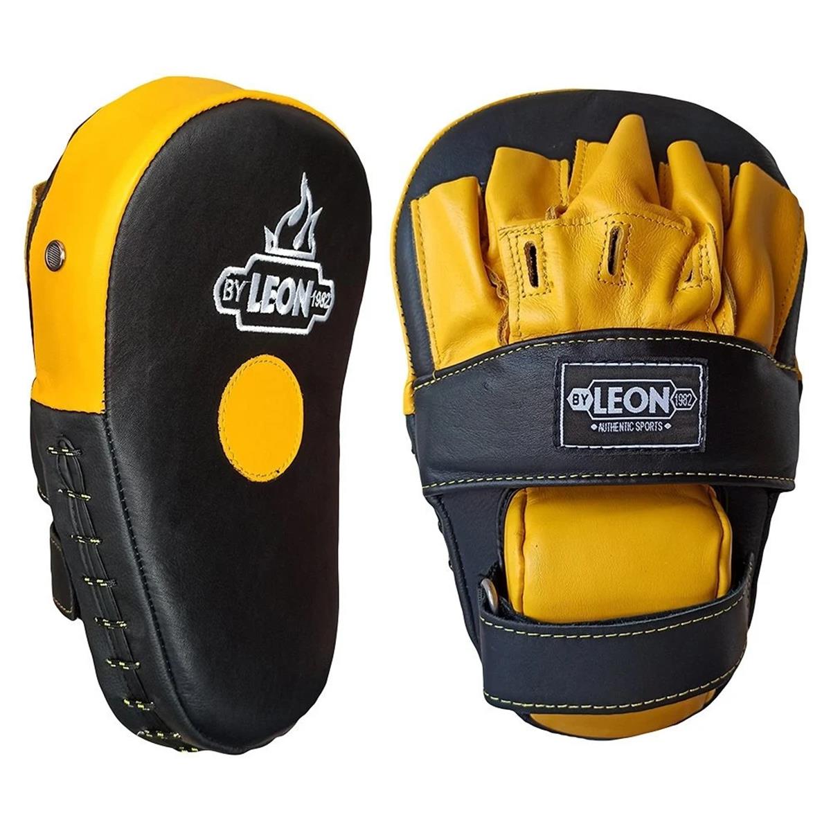 Leon Energy Hakiki Deri Kick Boks ve Muay Thai El Lapası Sarı