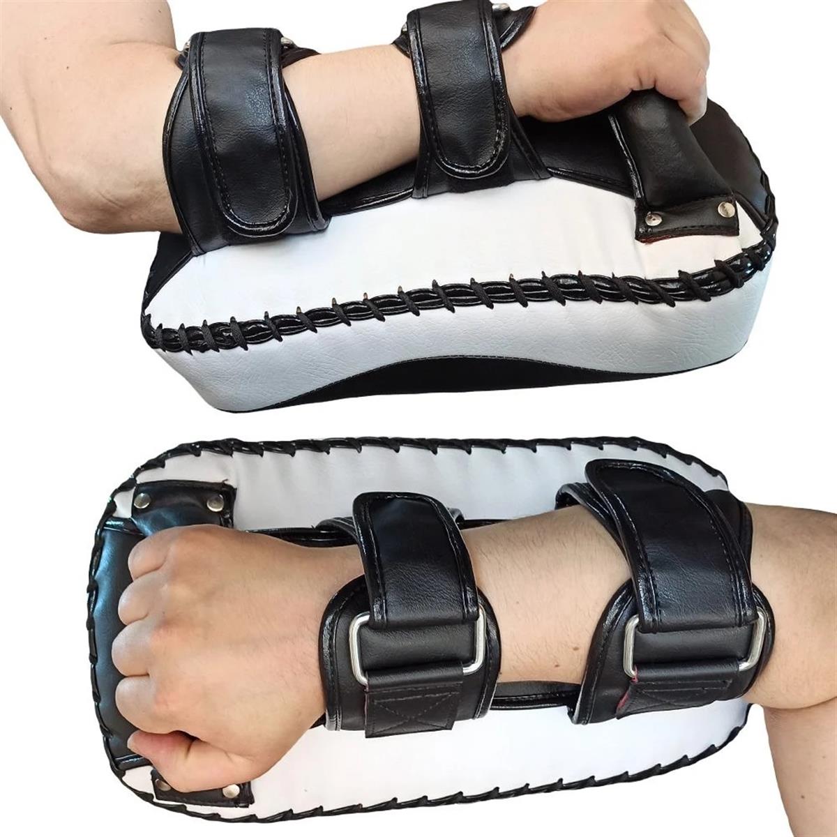 Leon Strong Kick Boks ve Muay Thai Darbe Yastığı Siyah Beyaz