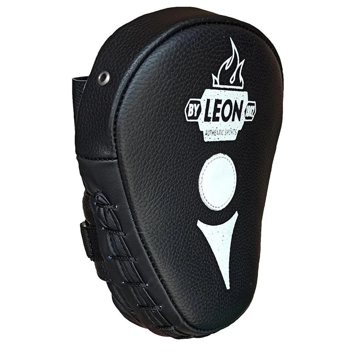 Leon Ultimate Hakiki Deri Boks ve Kick Boks El Lapası Ellik Siyah