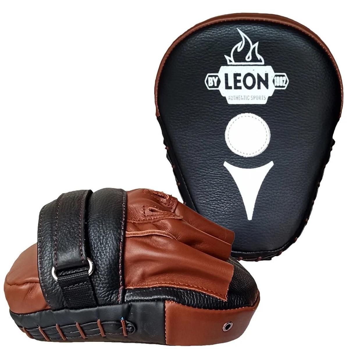 Leon Ultimate Hakiki Deri Boks ve Kick Boks El Lapası Ellik Kahverengi