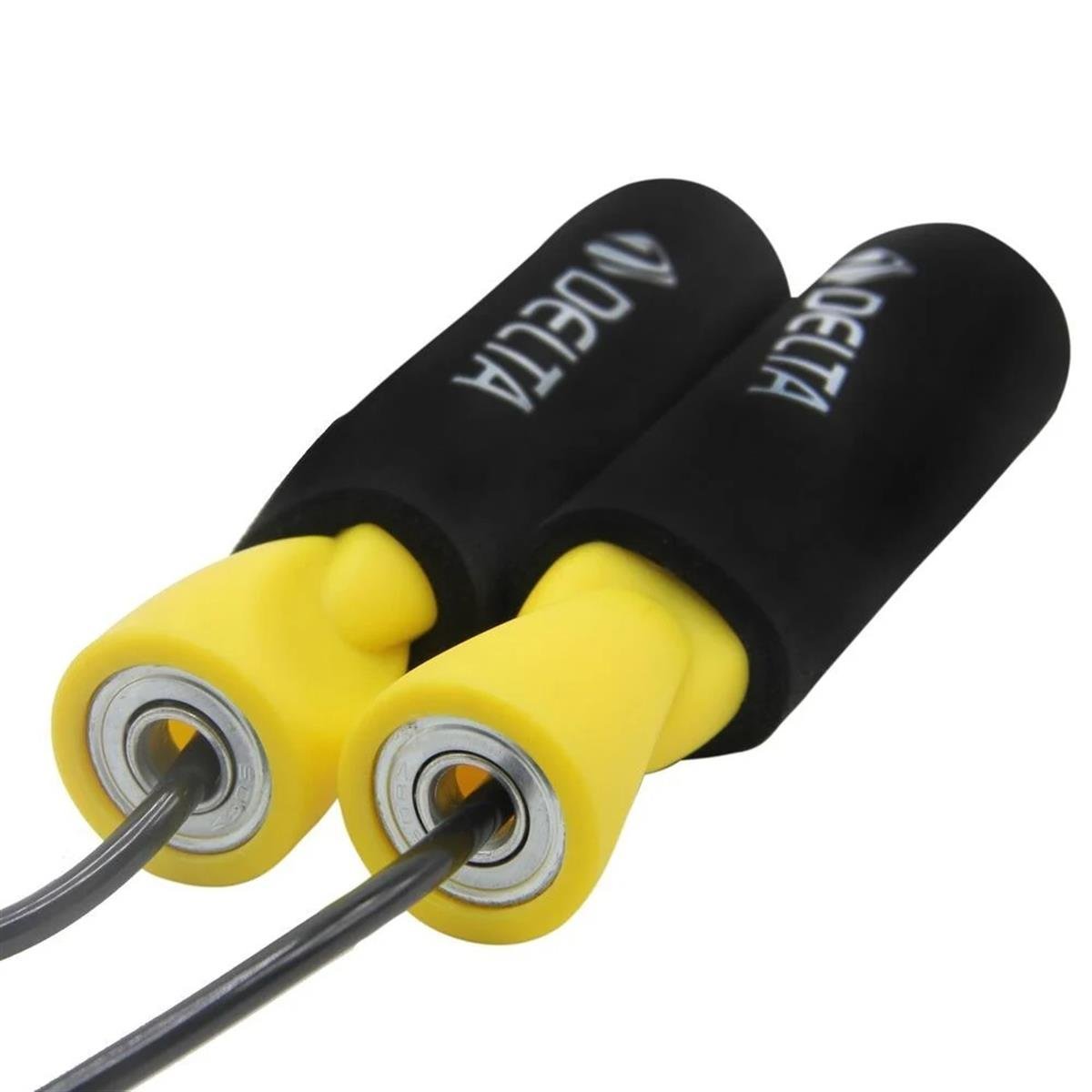 Delta Sünger Tutamaçlı Rulmanlı Ayarlanabilir Atlama İpi Sarı