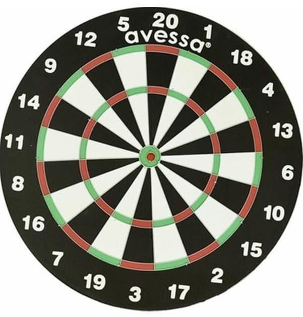 Avessa DART10 18 ınc  Amatör Dart Tahtası 6 Oklu