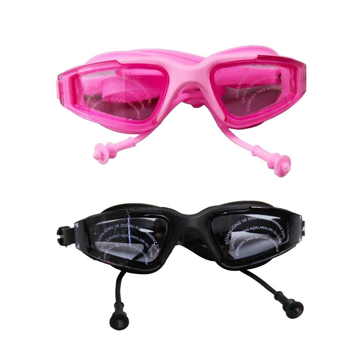 Bermuda Çocuk Yüzücü Gözlüğü Burunluklu Çantalı 