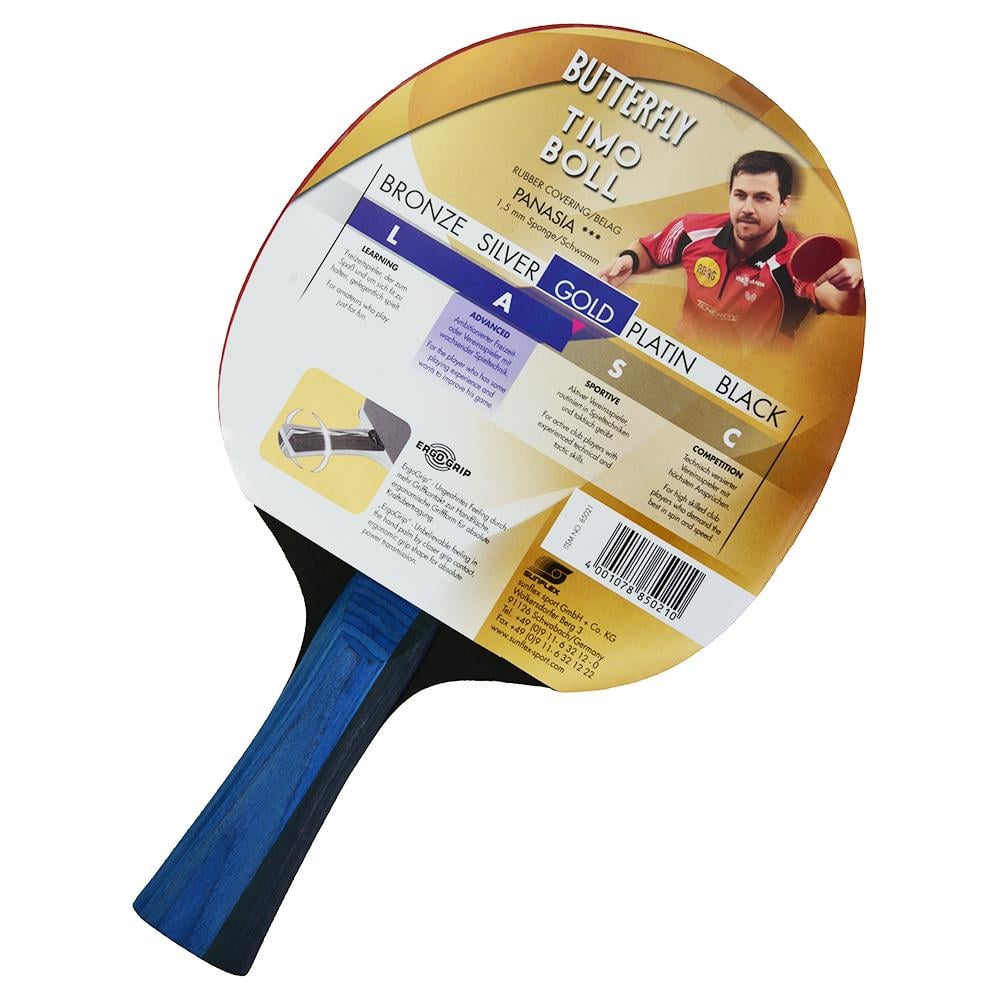 Butterfly 85020 Boll Gold ITTF Onaylı Masa Tenisi Raketi