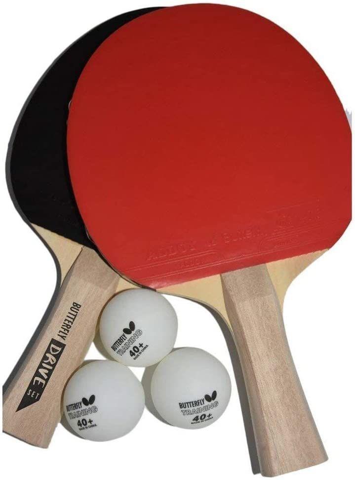 Butterfly 85102S Drive TT 2 Raket 3 Top Masa Tenisi Raket Seti