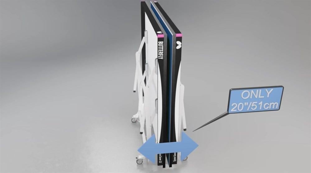 Butterfly Space Saver 22 mm. ITTF Maç Masası