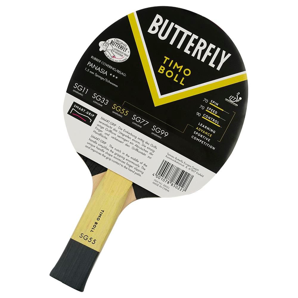 Butterfly Timo Boll SG55 Masa Tenisi Raketi ITTF Onaylı 85022