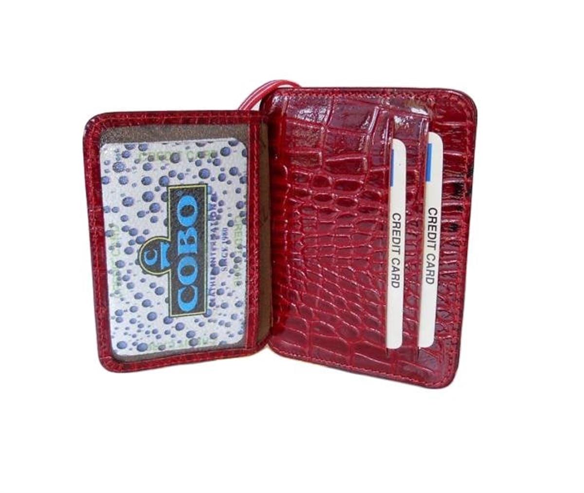 Zenga Orjinal Rugan Deri Cüzdanlı Kredi Kartlık 023-5 Kırmızı