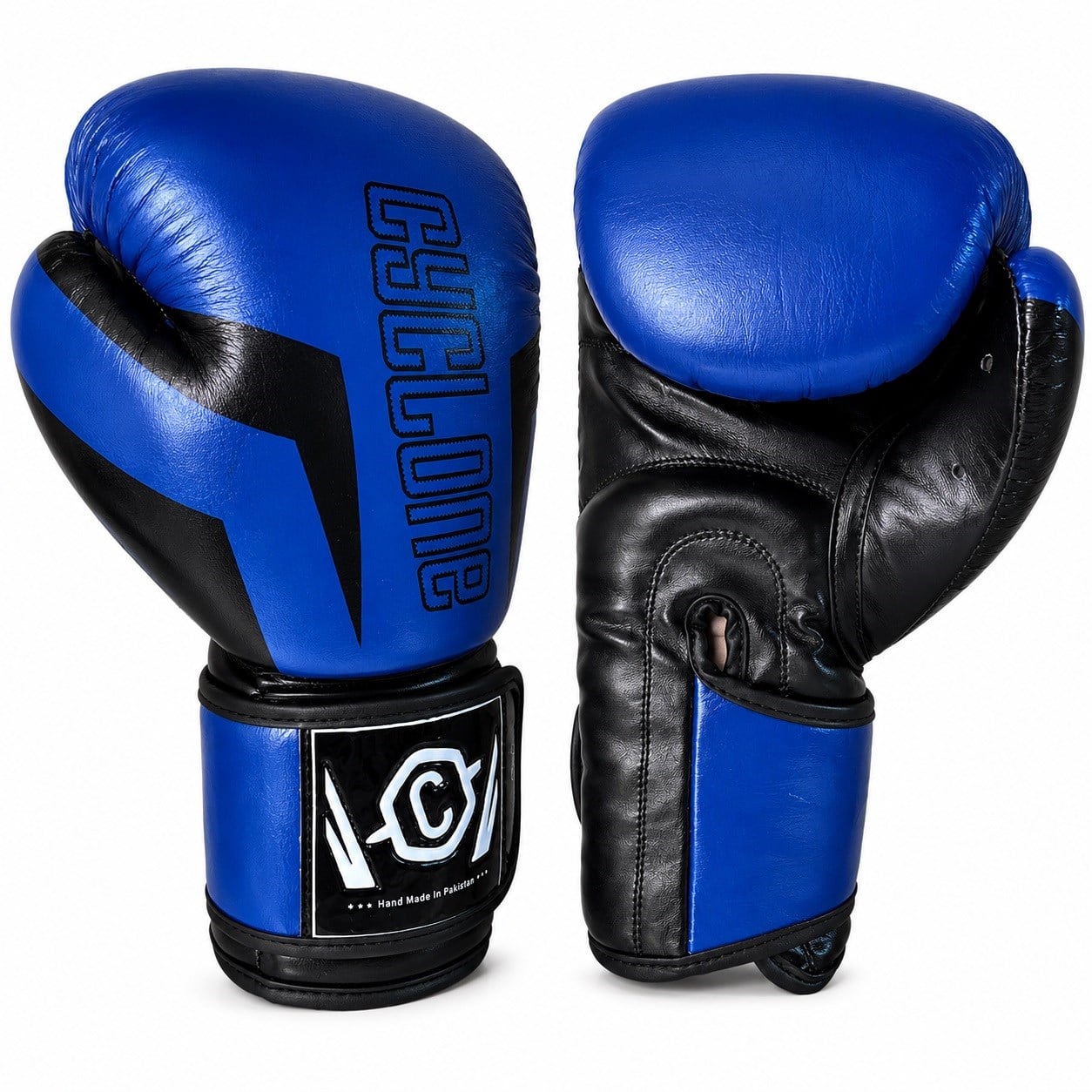 Cyclone Clash Orijinal Deri Boks ve Kick Boks Eldiveni Mavi
