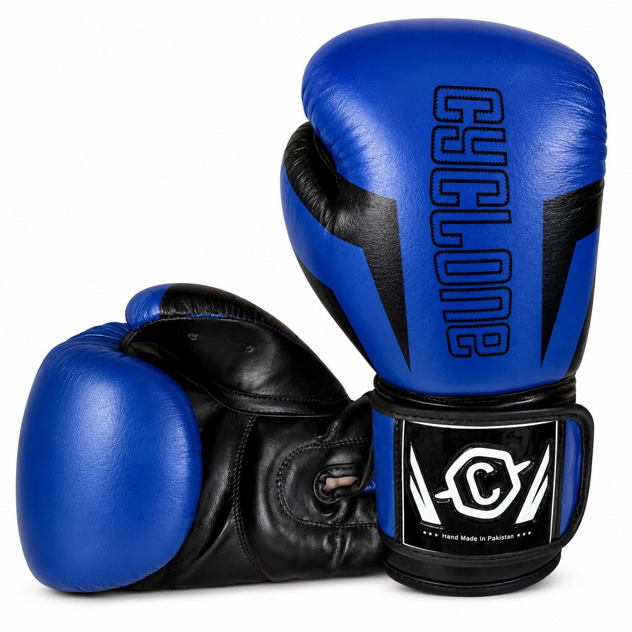 Cyclone Clash Orijinal Deri Boks ve Kick Boks Eldiveni Mavi